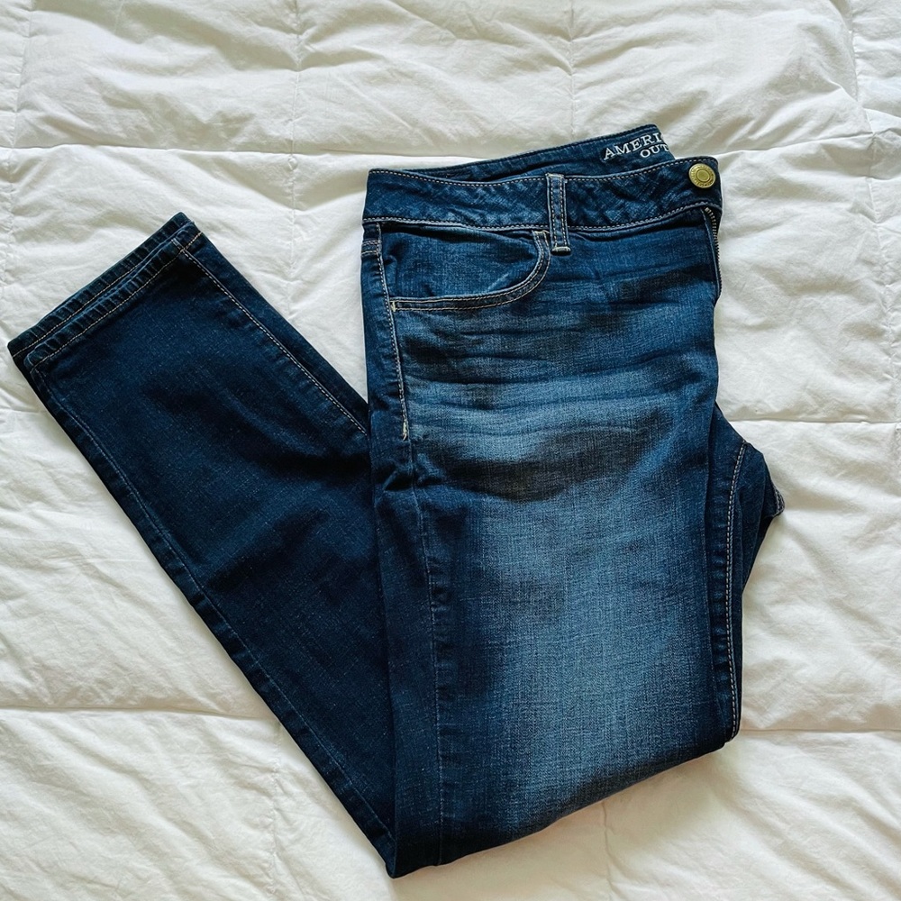 AEO Dark Wash Skinny Jeggings